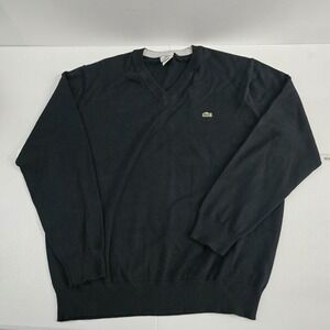 Lacoste V Neck sweater mens‎  size 6 pullover 6682